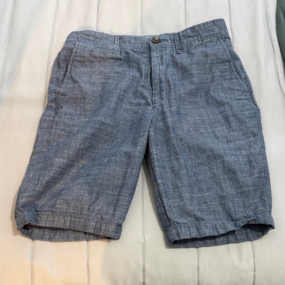 Goodfellow & Co Chambray Blue Flat Front Shorts